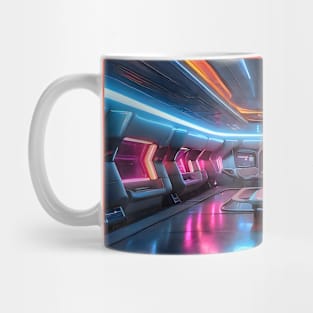 Futuristic deepest shadows background Mug